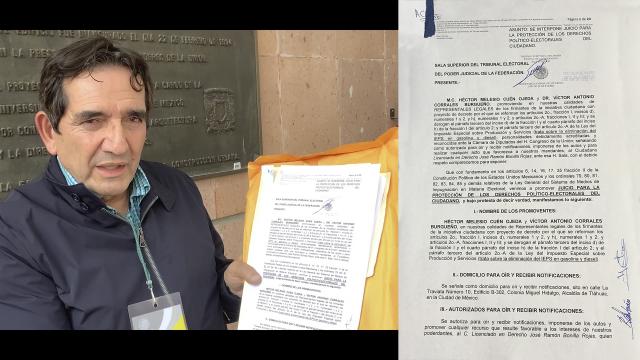 HÃ©ctor Melesio CuÃ©n Ojeda hace presencia en el Tribunal Electoral del Poder Judicial de la Federac