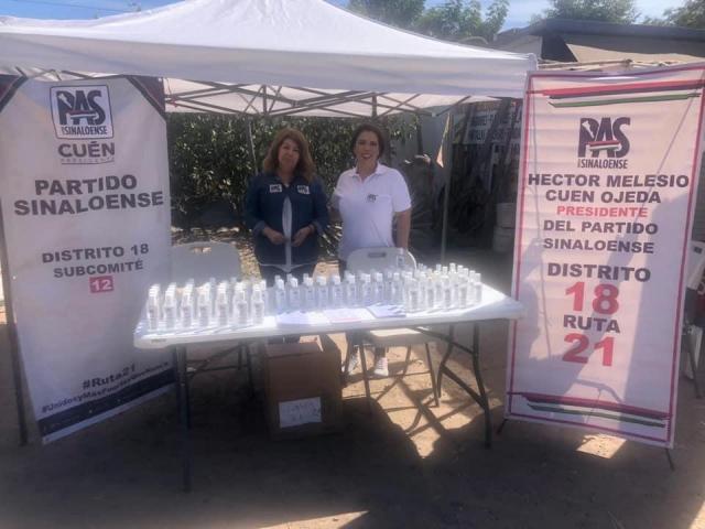 El Partido Sinaloense presente en varias comunidades del distrito 18. 