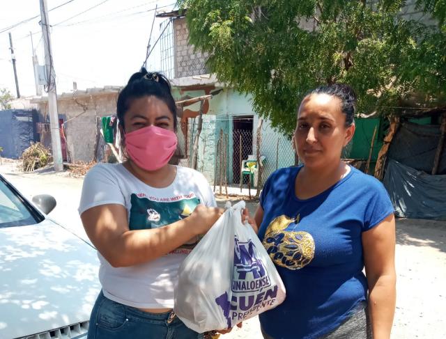 En el Partido Sinaloense la militancia de Elota no baja la guardia y continÃºa llevando ayuda a las 