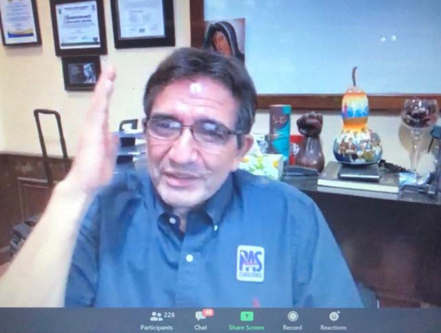 AcercÃ¡ndose a la reuniÃ³n virtual de trabajo nÃºmero 100, CuÃ©n Ojeda se reÃºne con la estructura d