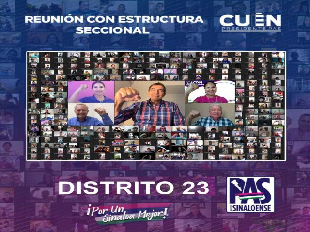 En la reuniÃ³n nÃºmero 14, el Partido Sinaloense valida los ComitÃ©s Seccionales del distrito 23. 