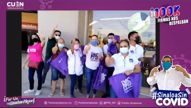 El Partido Sinaloense en Angostura, Salvador Alvarado y Mocorito en actividades simultaneas. 