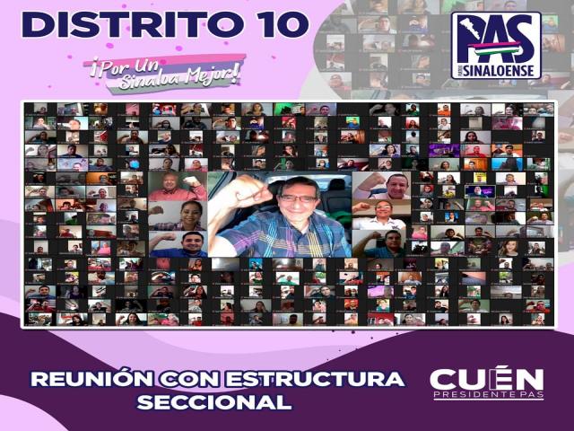 En reuniÃ³n 19 el Partido Sinaloense valida los ComitÃ©s Seccionales del distrito 10. 