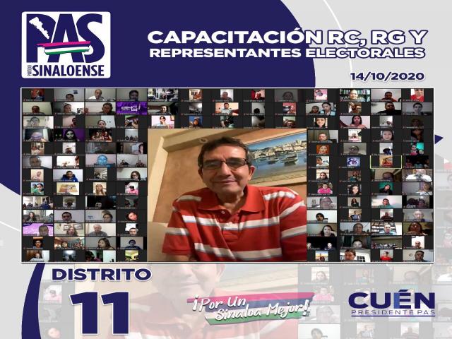 La capacitaciÃ³n de Representantes de Casillas (RC) y Representantes Generales (RG) del Partido Sina