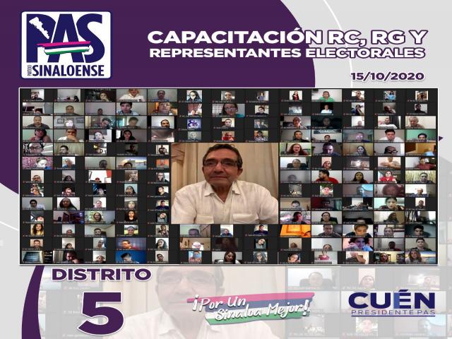 El Partido Sinaloense capacita alrededor de 340 Representantes de Casillas (RC) del distrito 05. 