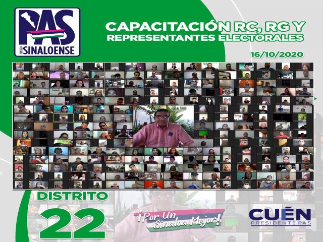 El Partido Sinaloense avanza en la Jornada de CapacitaciÃ³n dirigida a Representantes de Casillas y 