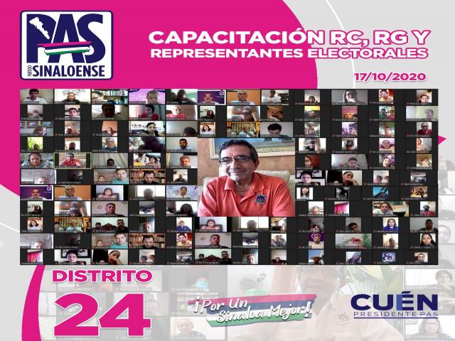 En reuniÃ³n nÃºmero 12 el Partido Sinaloense capacita a Representantes de Casillas (RC) y Representa