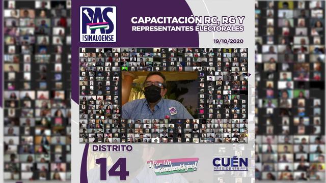 Trabajando en el distrito nÃºmero 14 el Partido Sinaloense continÃºa la Jornada de CapacitaciÃ³n de 