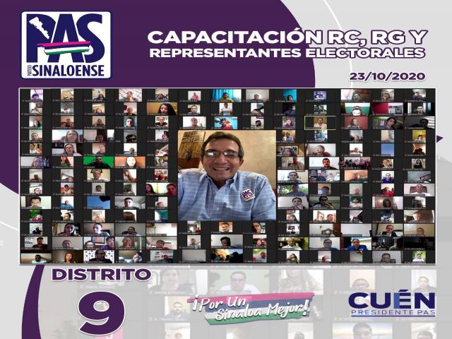 El Partido Sinaloense de Angostura y Salvador Alvarado capacitan a sus Representantes de Casillas (R