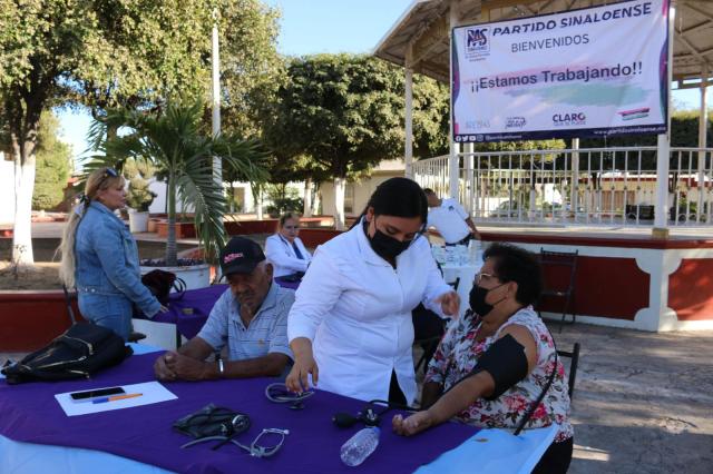 El PAS lleva Brigadas Comunitarias de Salud y Bienestar Social a la Sindicatura de Culiacancito.