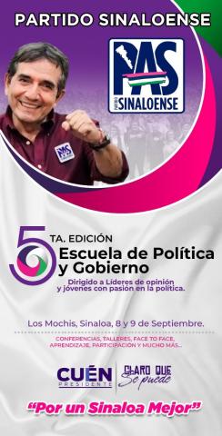 Realizara el PAS su 5ta edición de la Escuela de Política y Gobierno, con esta actividad seguiremos 