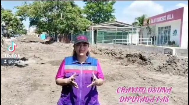 Diputada María del Rosario Osuna realiza gestión de pavimentación ante el ayuntamiento de Mazatlán