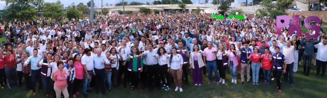 Cuén Ojeda toma protesta a más de 5200 PASistas que conforman los comités seccionales de Culiacán.